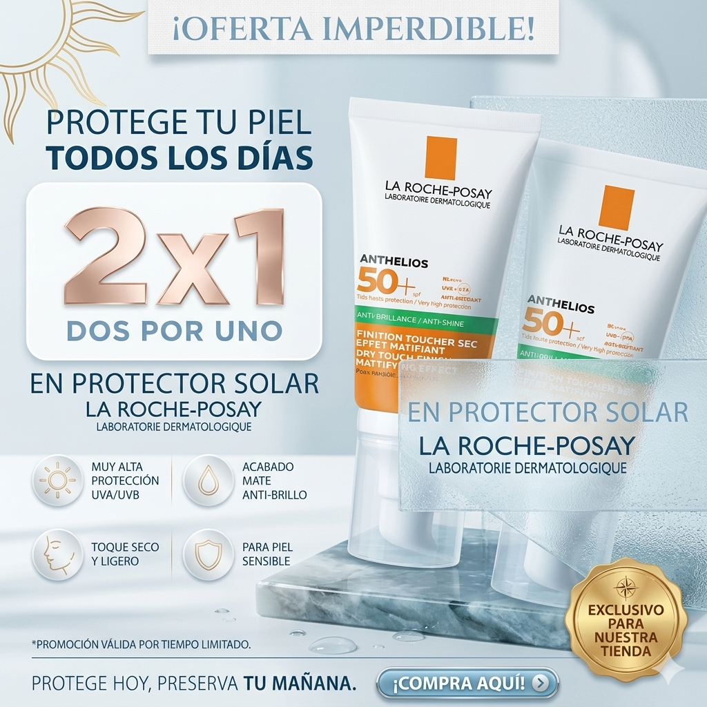¡2x1 en protector solar! Protege tu piel hoy | Combo 2x1☀️ La Roche-Posay