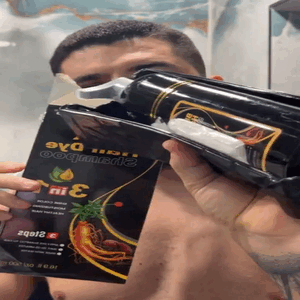 Champú tinte negro 2 en 1 – Elimina las canas al instante