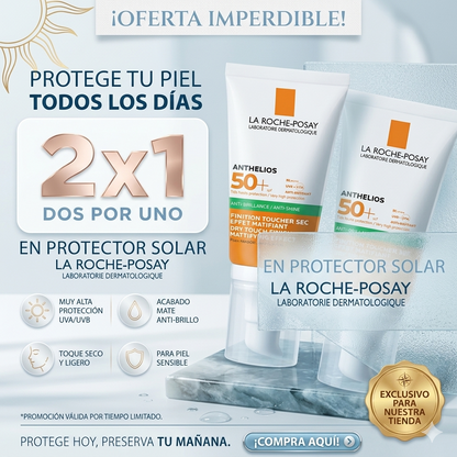 ¡2x1 en protector solar! Protege tu piel hoy | Combo 2x1☀️ La Roche-Posay