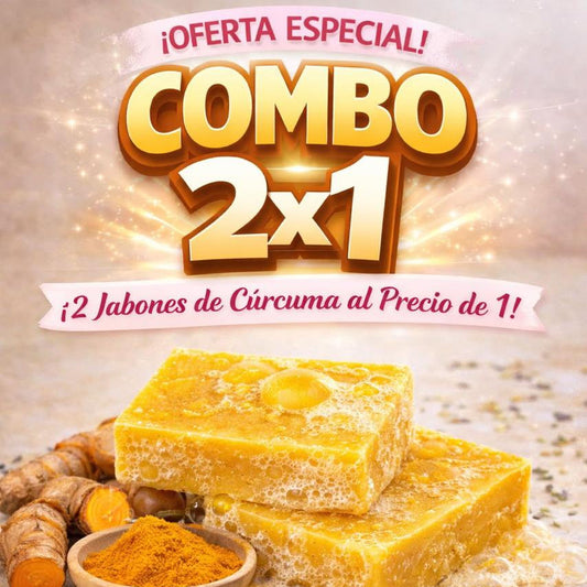 Jabón de cúrcuma 2x1